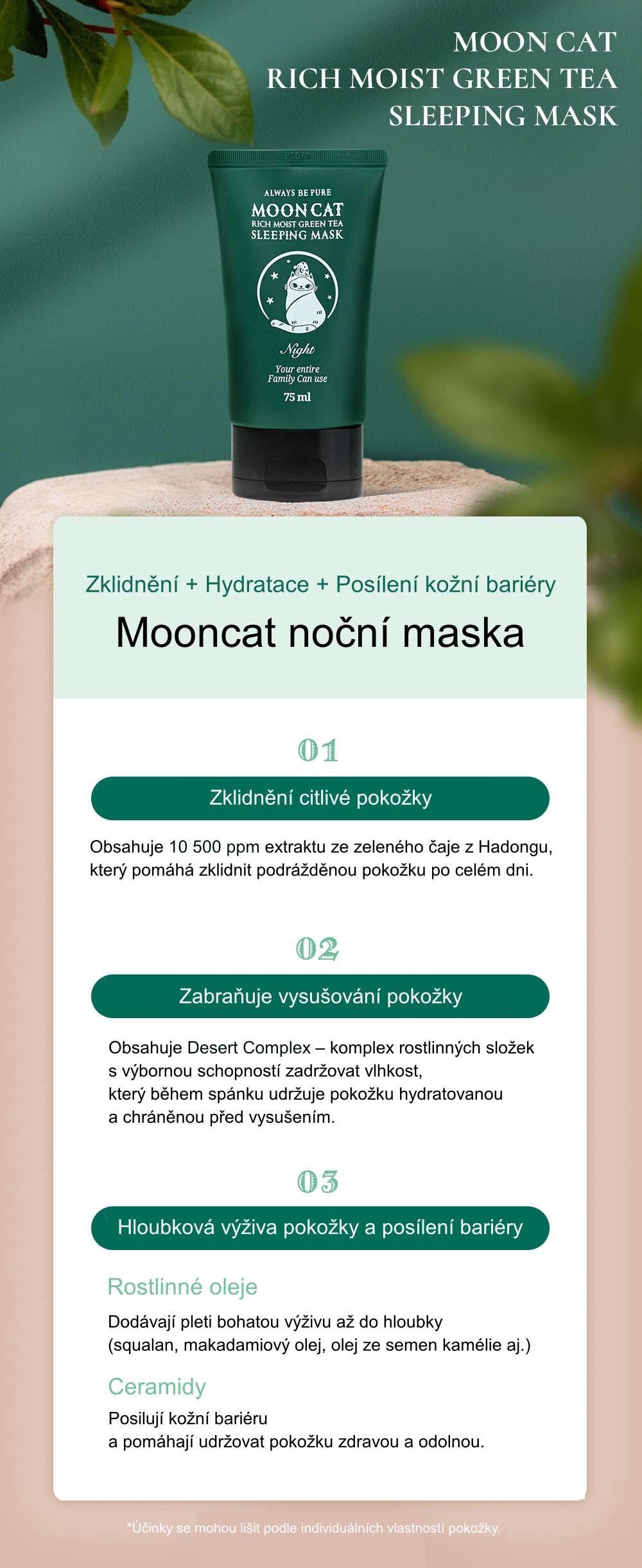 1.0. ALWAYS BE PURE Detailed Page Mooncat Sleeping Mask
